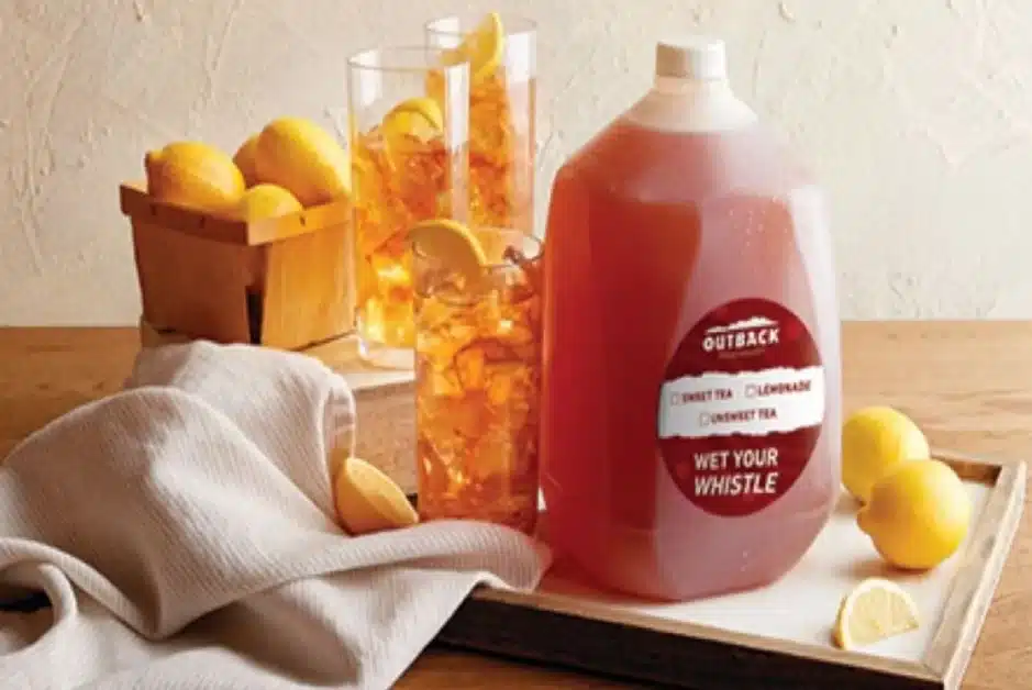 Iced Tea - Gallon, Outback Steakhouse Menu