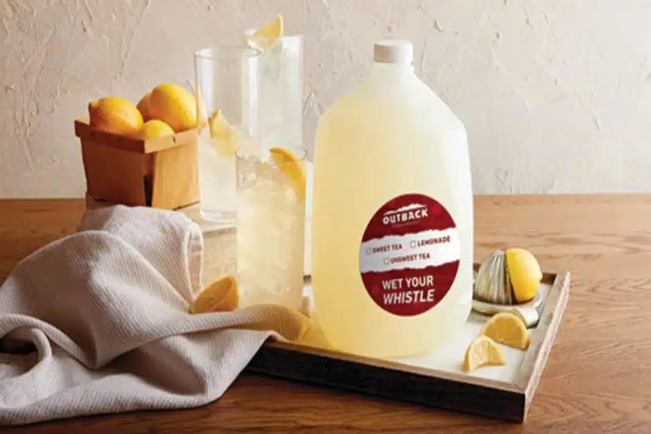 Lemonade - Gallon, Outback Steakhouse Menu