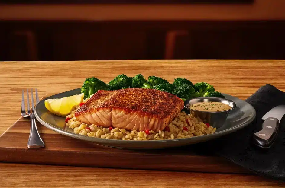 Perfectly Grilled Salmon, Outback Steakhouse Menu