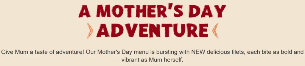 Outback Mother's Day, Outback Offers