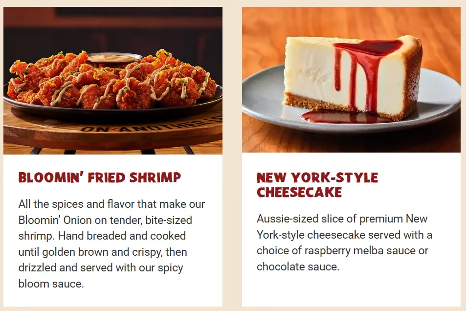 Outback Mother's Day, Outback Offers